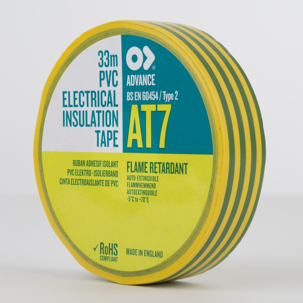 Advance PVC Electrical Insulation Tape 19mm Earth.webp