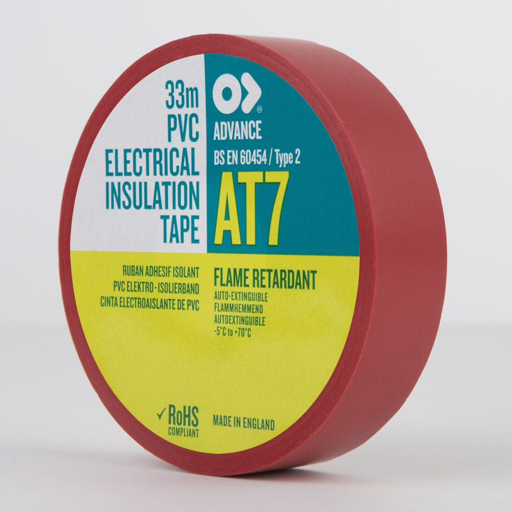 Advance PVC Electrical Insulation Tape 19mm Red.webp