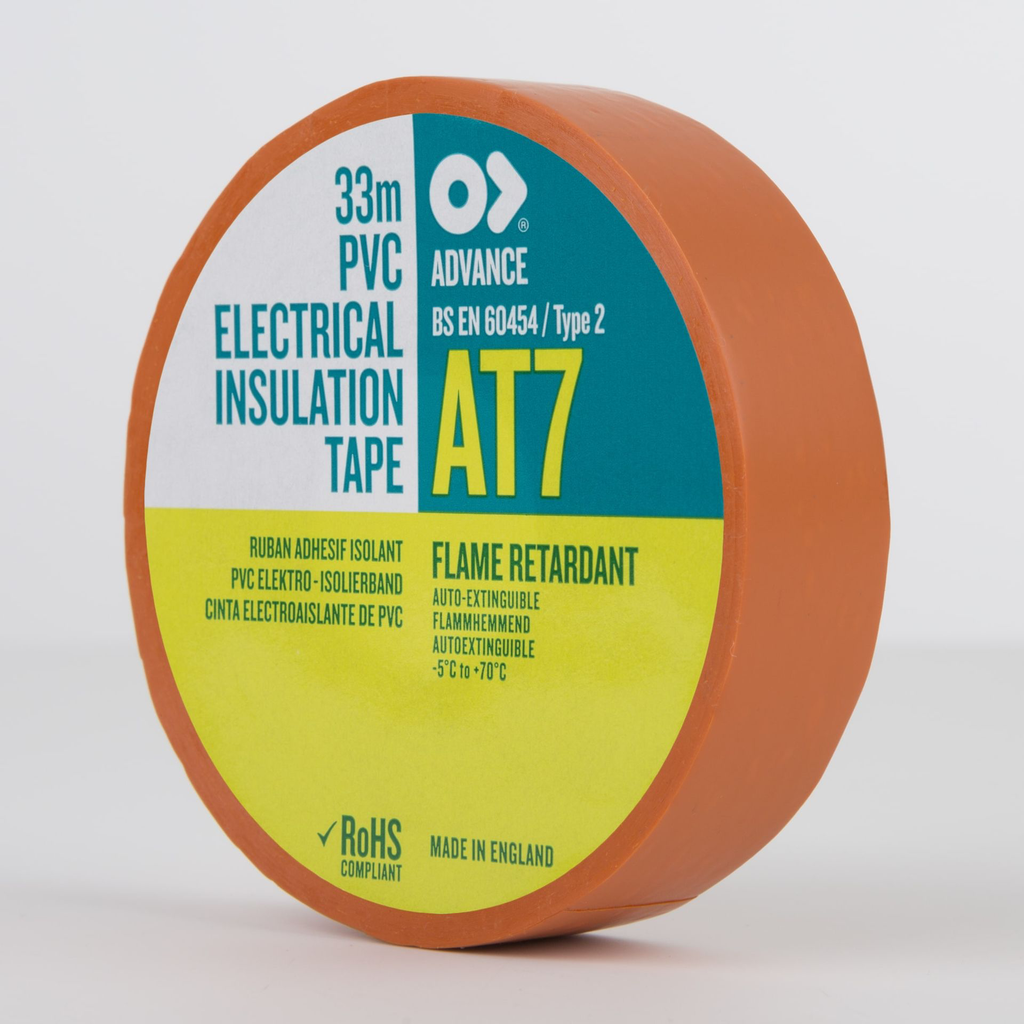 Advance PVC Electrical Insulation Tape 19mm Orange.webp