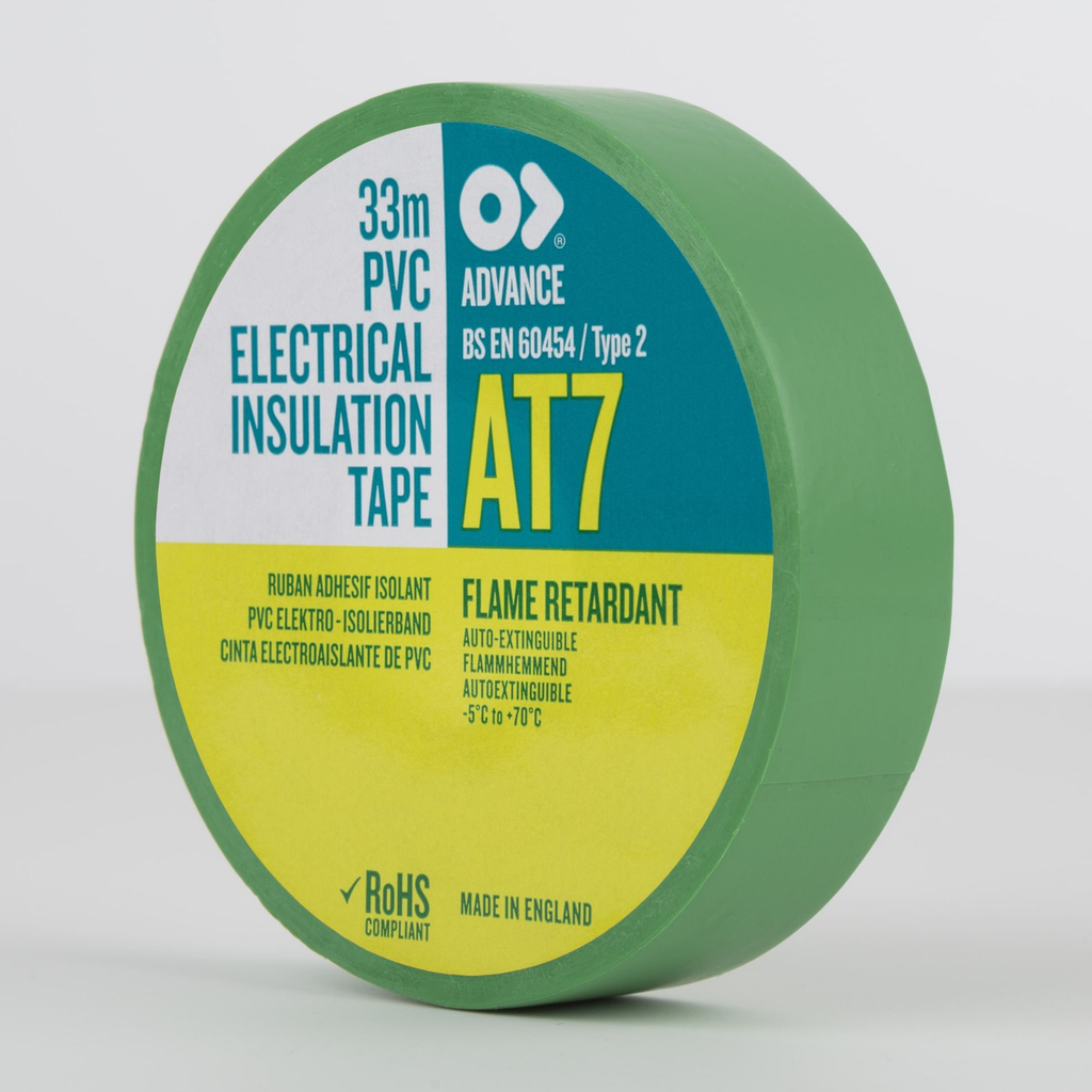 Advance PVC Electrical Insulation Tape 19mm Green.webp